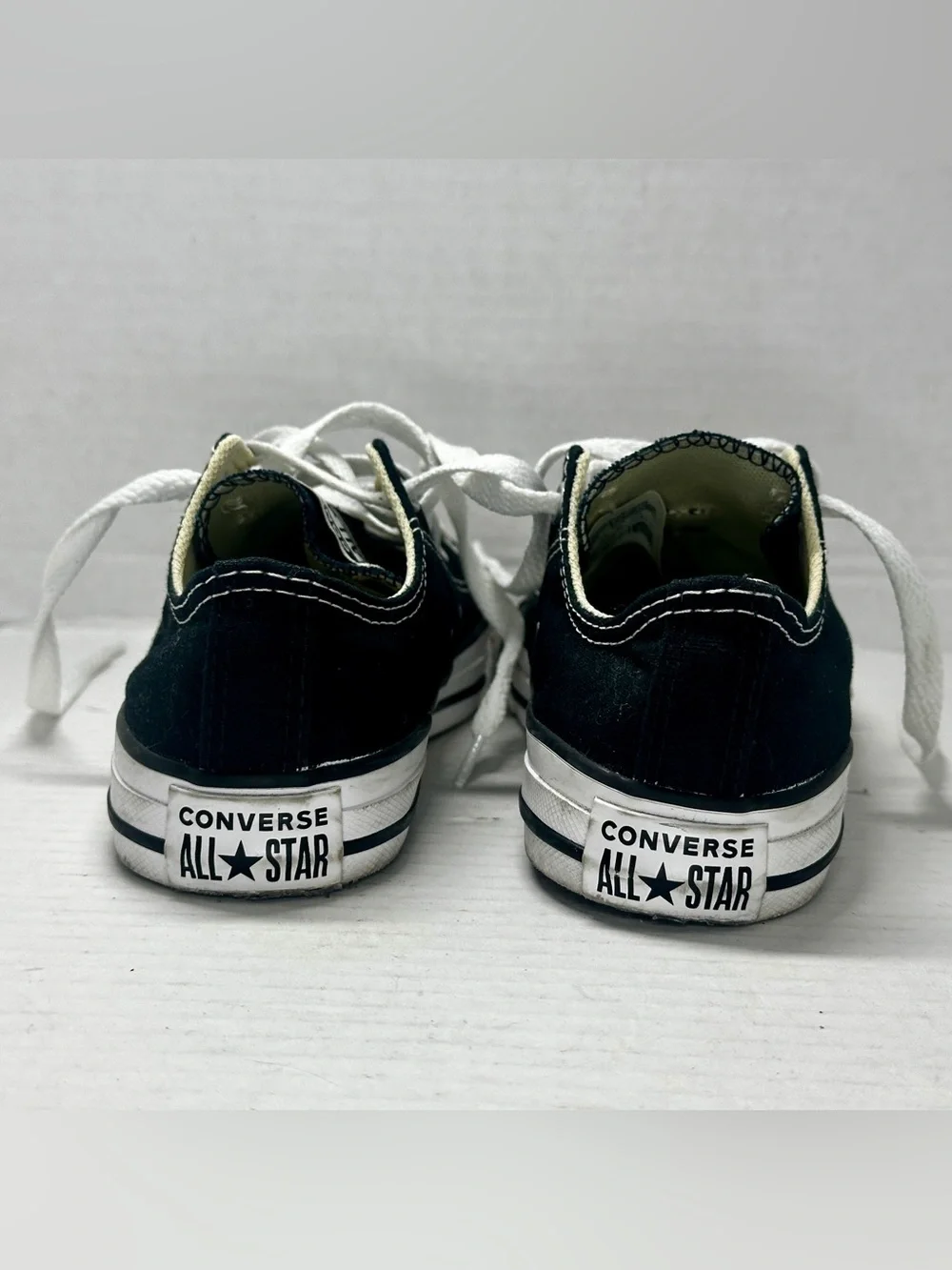 Converse Kids Black and White Low Top Sneakers